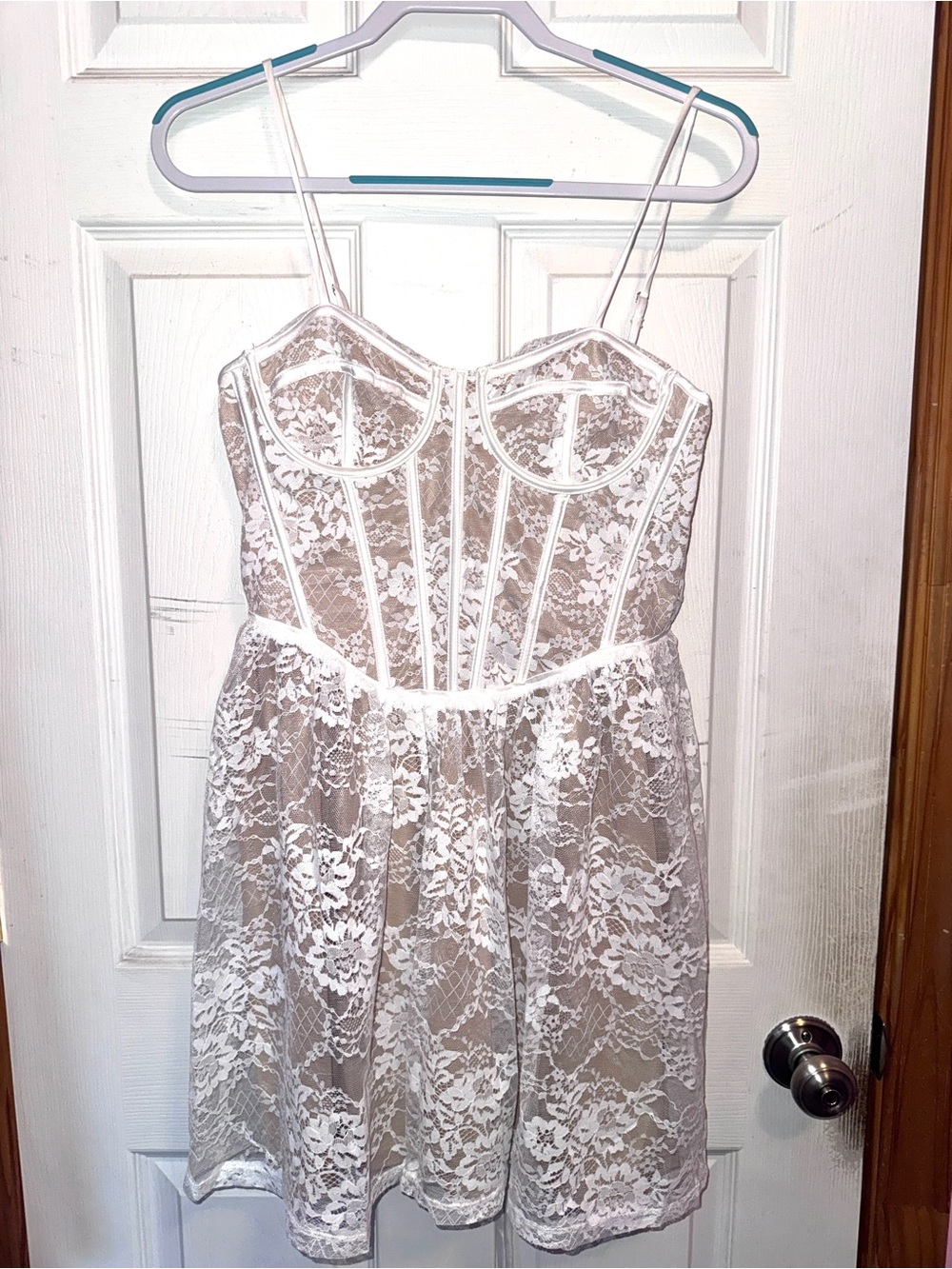 Fashion Nova Ella Mae Lace Mini Dress